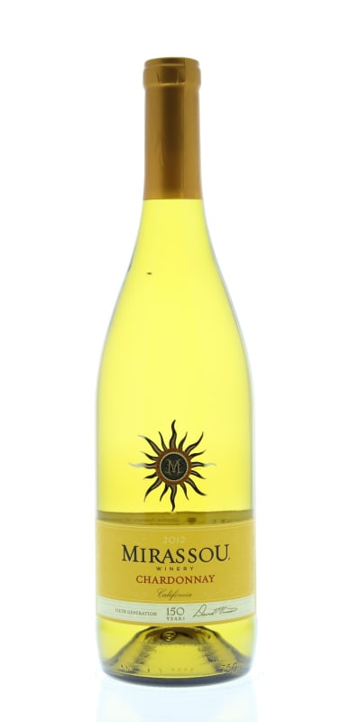 Mirassou Chardonnay 2012 Front Bottle Shot