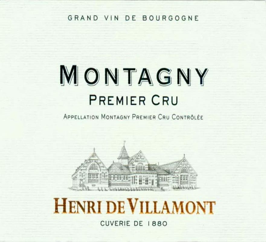 Henri de Villamont Montagny Premier Cru 2009 Front Label