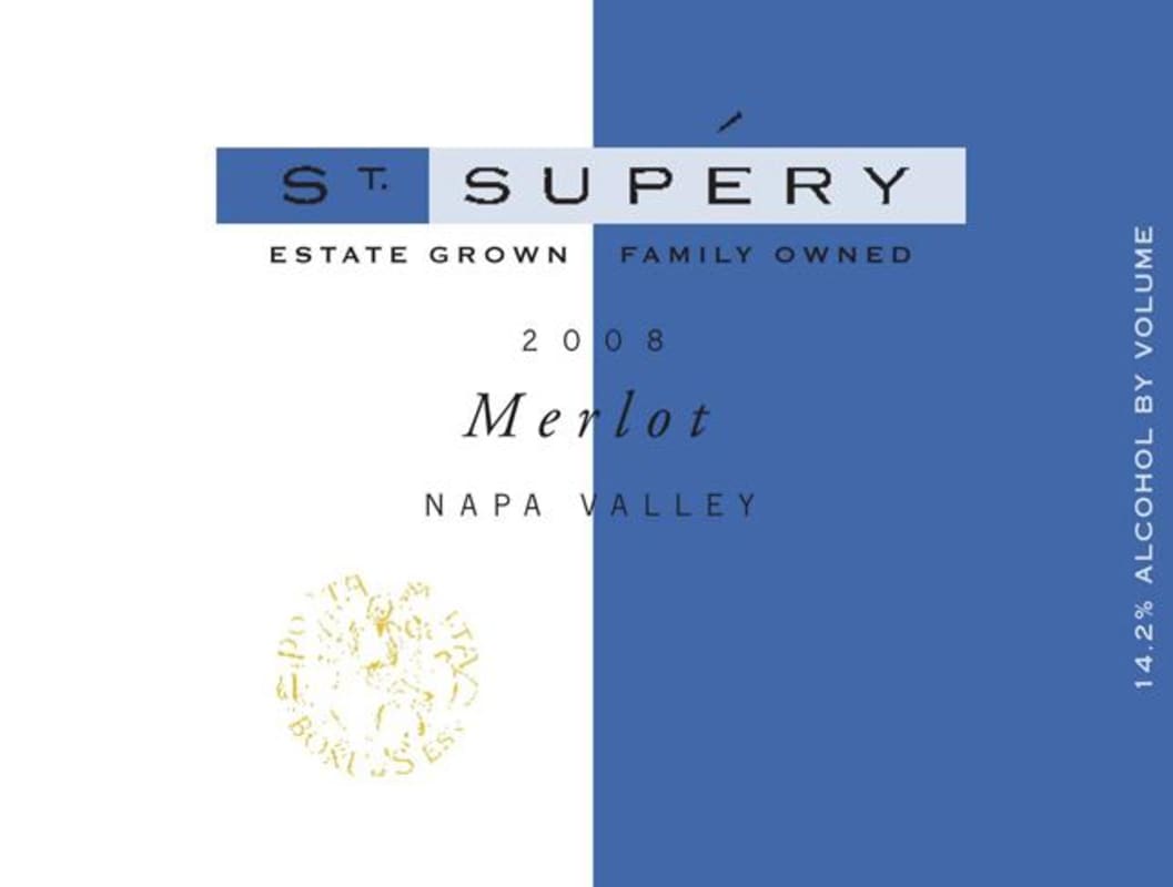 St. Supery Merlot 2008 Front Label