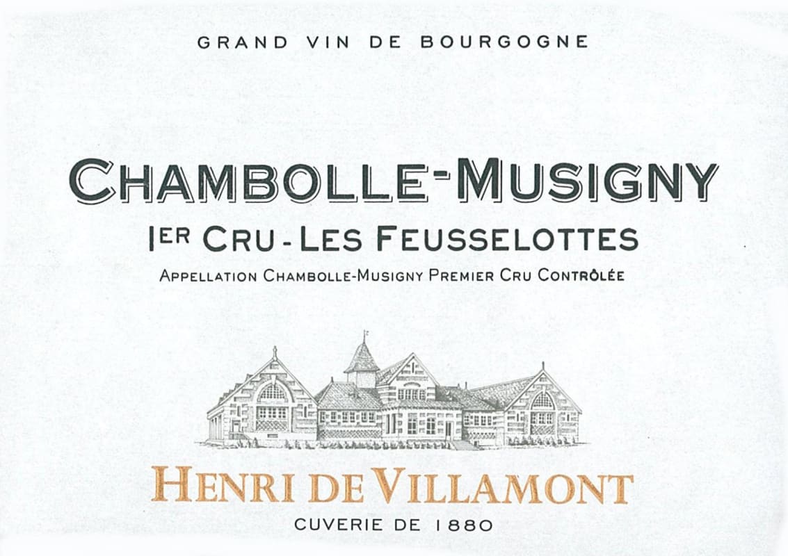 Henri de Villamont Chambolle-Musigny Les Feusselottes Premier Cru 2009 Front Label