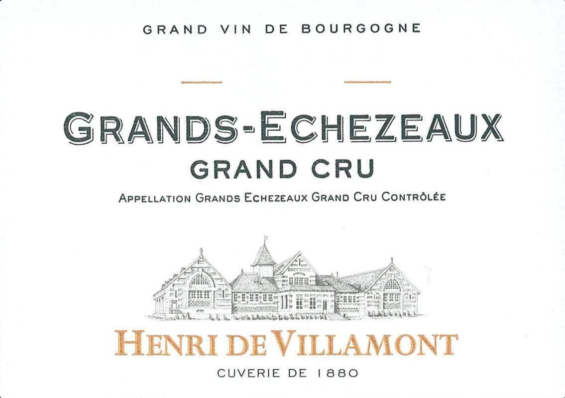 Henri de Villamont Grands-Echezeaux Grand Cru 2008 Front Label