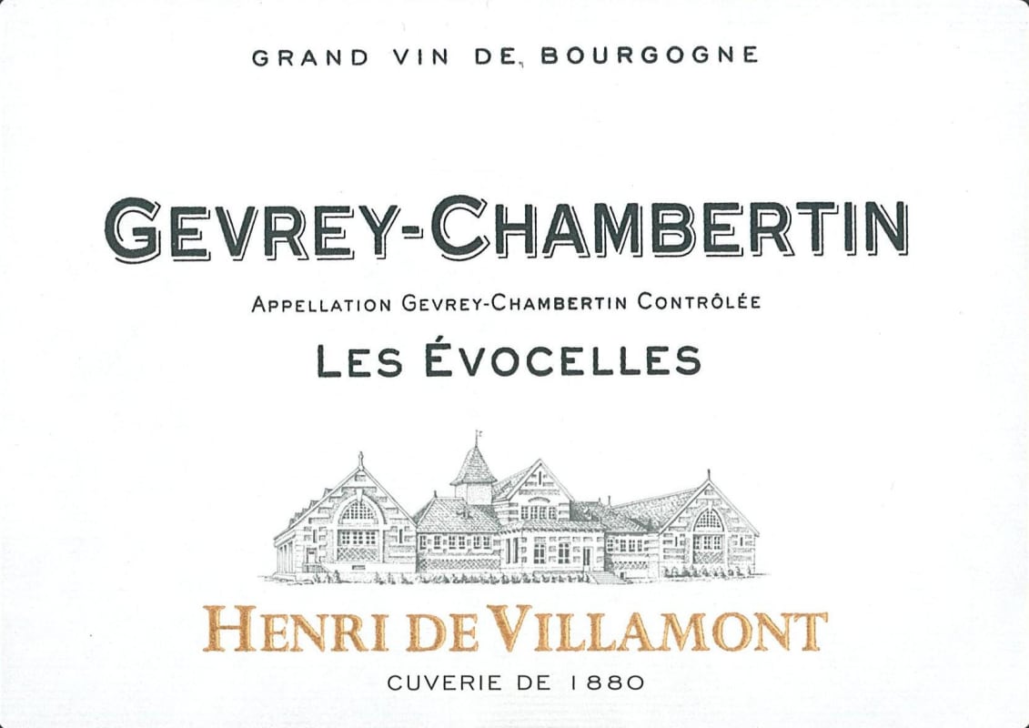 Henri de Villamont Gevrey-Chambertin Les Evocelles 2010 Front Label