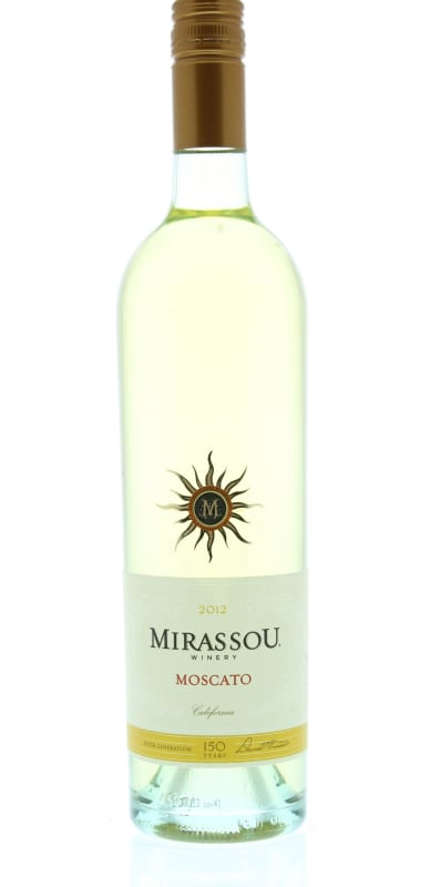 Mirassou Moscato 2012 Front Bottle Shot