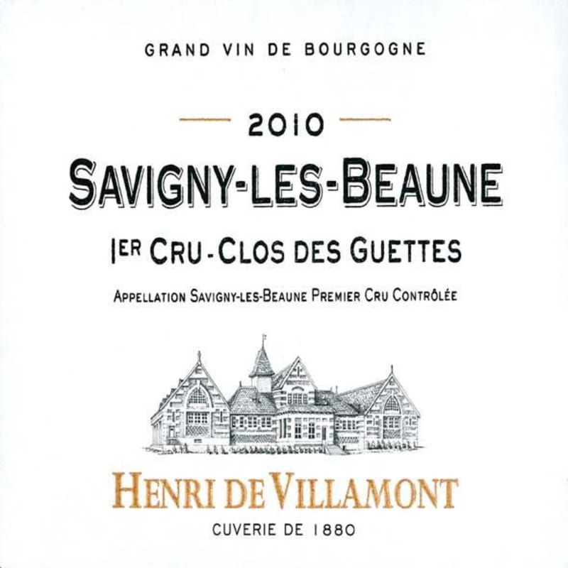 Henri de Villamont Savigny-Les-Beaune Clos Des Guettes 2010 Front Label