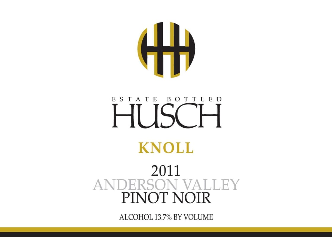 Husch Knoll Pinot Noir 2011 Front Label