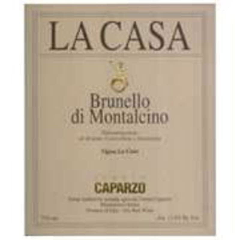 Caparzo Brunello di Montalcino Vigna La Casa 1990 Front Label