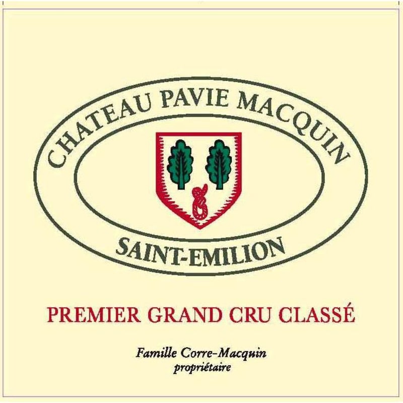 Chateau Pavie Macquin 1996 Front Label