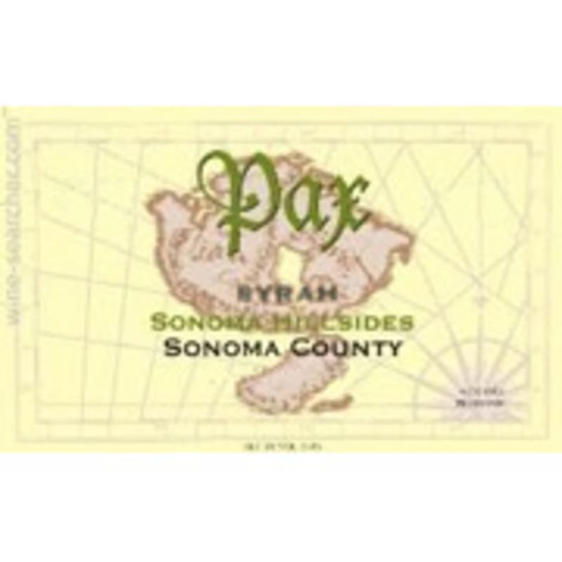 Pax Sonoma Hillsides Syrah 2006 Front Label