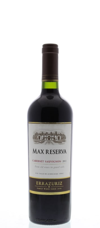 Errazuriz Max Reserva Cabernet Sauvignon 2011 Front Bottle Shot