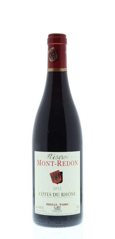Chateau Mont-Redon Cotes du Rhone Reserve 2012 Front Bottle Shot