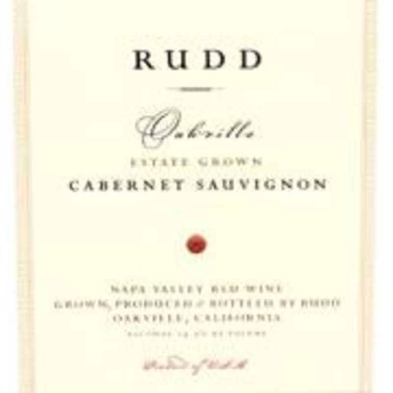 Rudd Oakville Estate Cabernet Sauvignon 2000 Front Label
