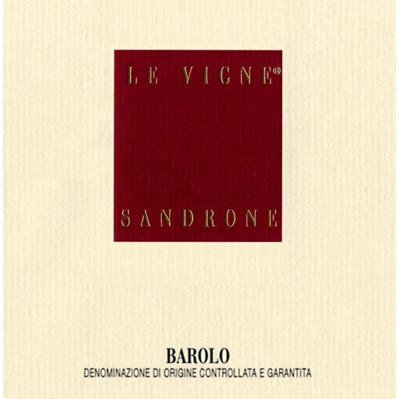 Sandrone Barolo Le Vigne 1993 Front Label