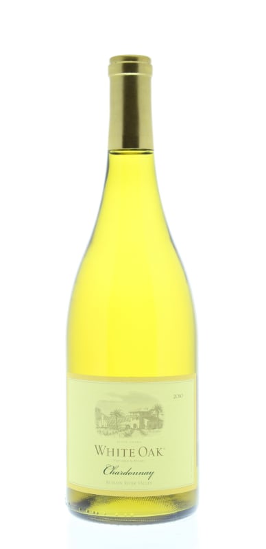 White Oak Chardonnay 2010 Front Bottle Shot