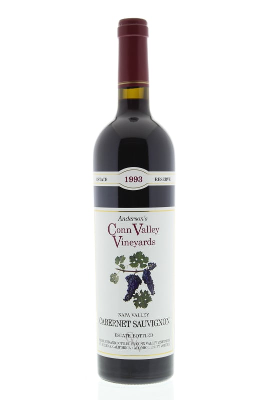 Anderson's Conn Valley Vineyards Cabernet Sauvignon Estate Reserve 1993 Front Bottle Shot