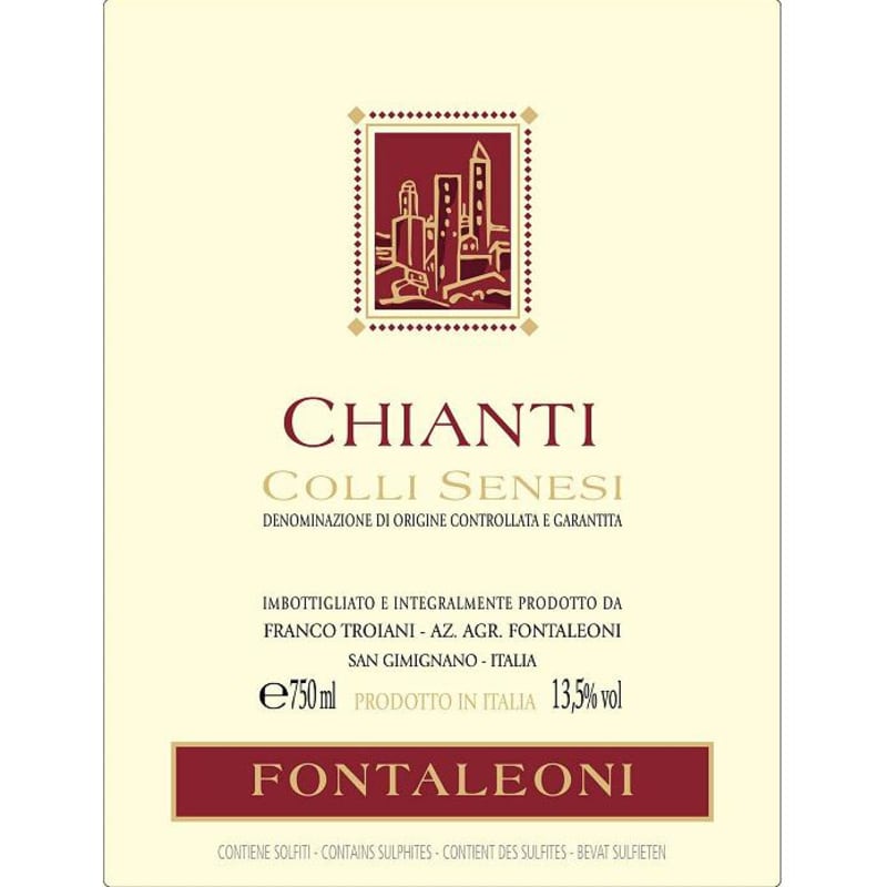 Fontaleoni Chianti Colli Senesi 2011 Front Label