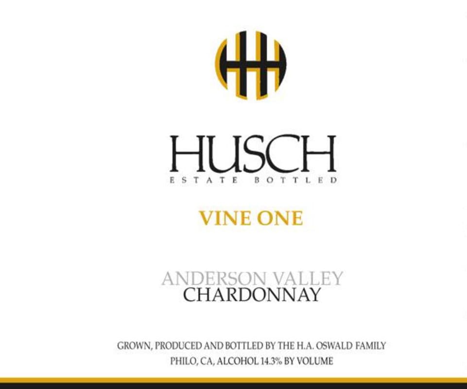 Husch Vine One Chardonnay 2006 Front Label