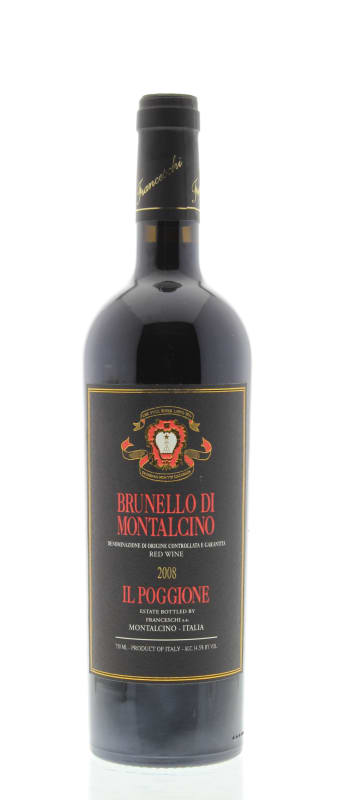 Il Poggione Brunello di Montalcino 2008 Front Bottle Shot