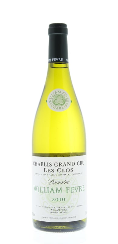 William Fevre Chablis Les Clos Grand Cru 2010 Front Bottle Shot