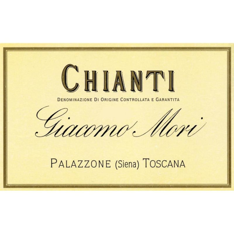 Giacomo Mori Chianti (375ML half-bottle) 2009 Front Label