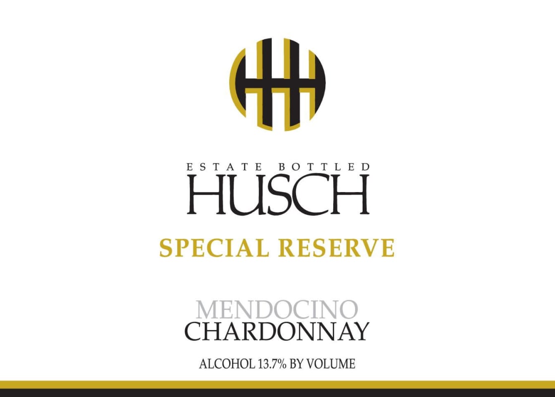 Husch Special Reserve Chardonnay 2013 Front Label