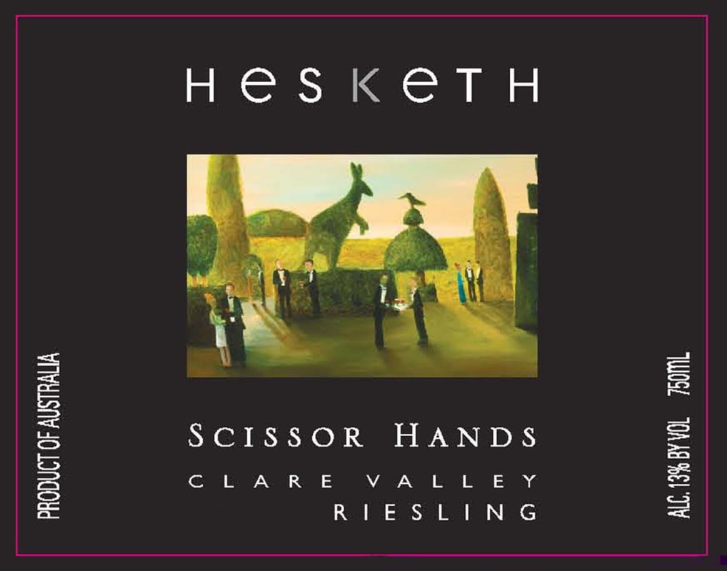 Hesketh Scissor Hands Riesling 2010 Front Label