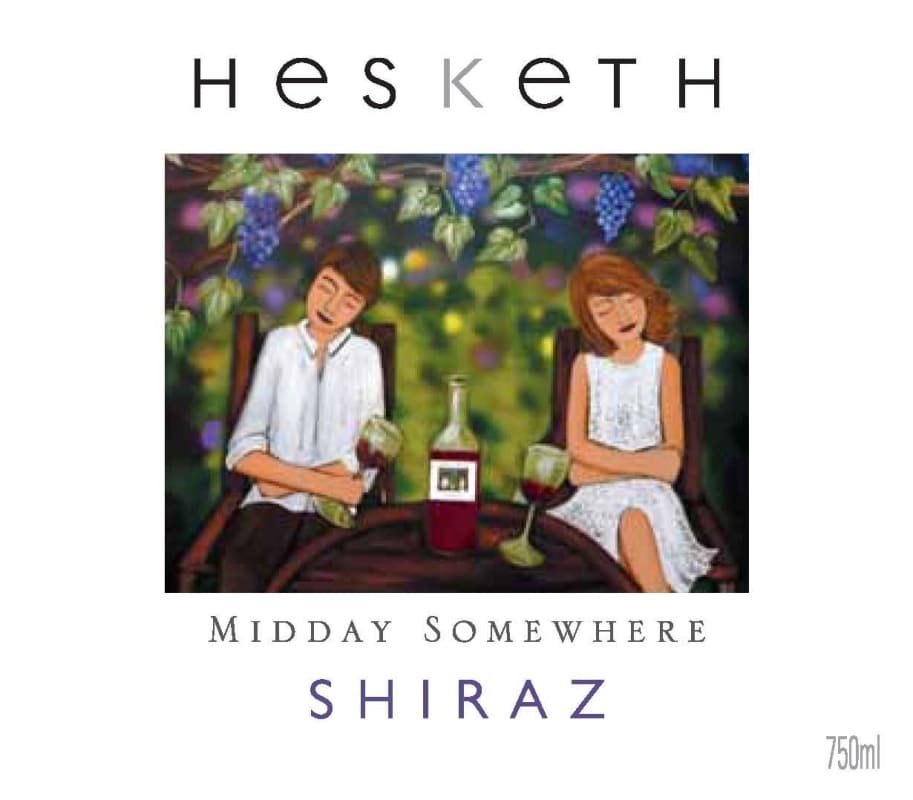Hesketh Midday Somewhere Shiraz 2013 Front Label