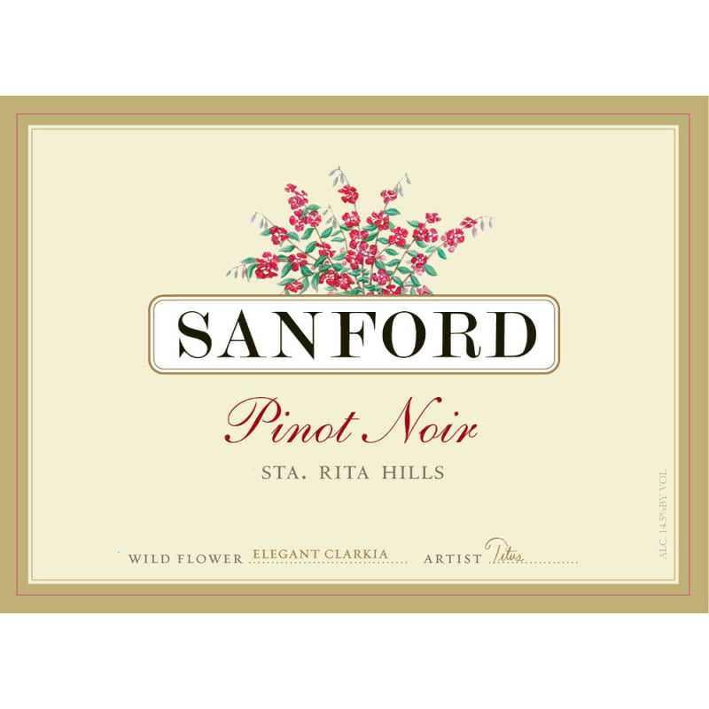 Sanford Sta. Rita Hills Pinot Noir 2010 Front Label