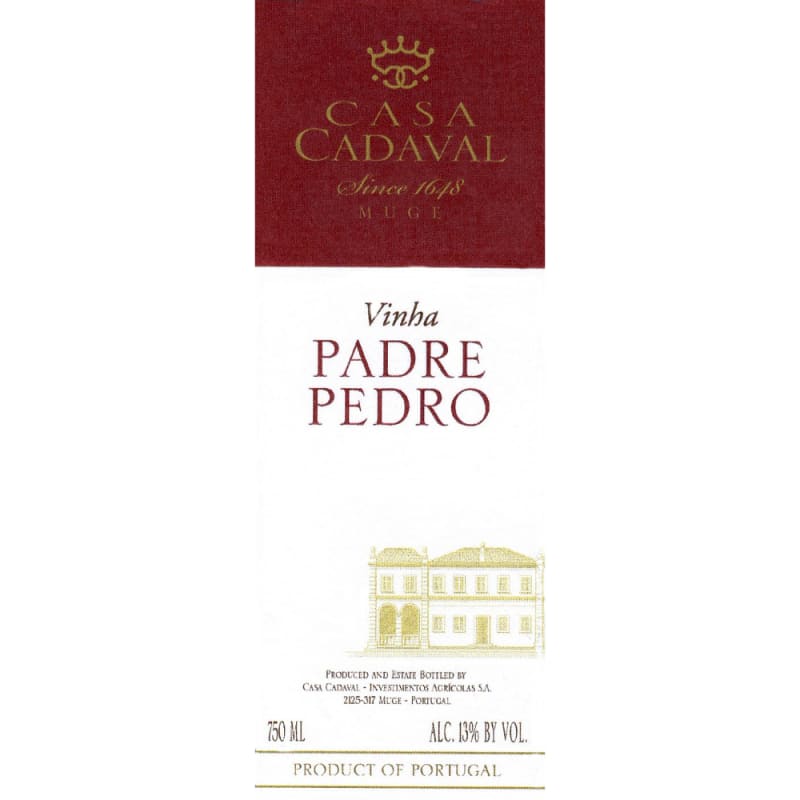 Casa Cadaval Padre Pedro Red 2010 Front Label