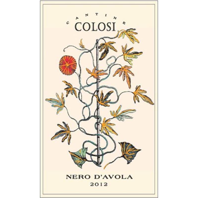 Colosi Nero d'Avola 2012 Front Label
