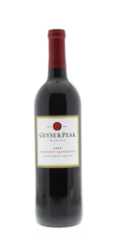 Geyser Peak Cabernet Sauvignon 2009 Front Bottle Shot