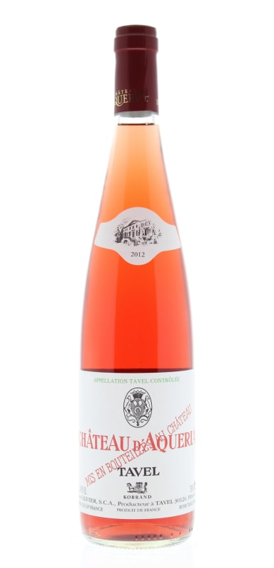 Chateau D'Aqueria Tavel Rose 2012 Front Bottle Shot