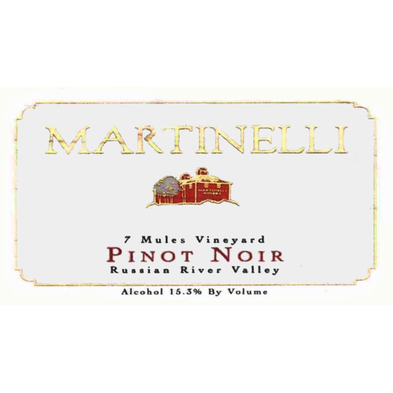 Martinelli Seven Mules Vineyard Pinot Noir 2006 Front Label