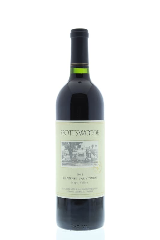 Spottswoode Cabernet Sauvignon 1991 Front Bottle Shot