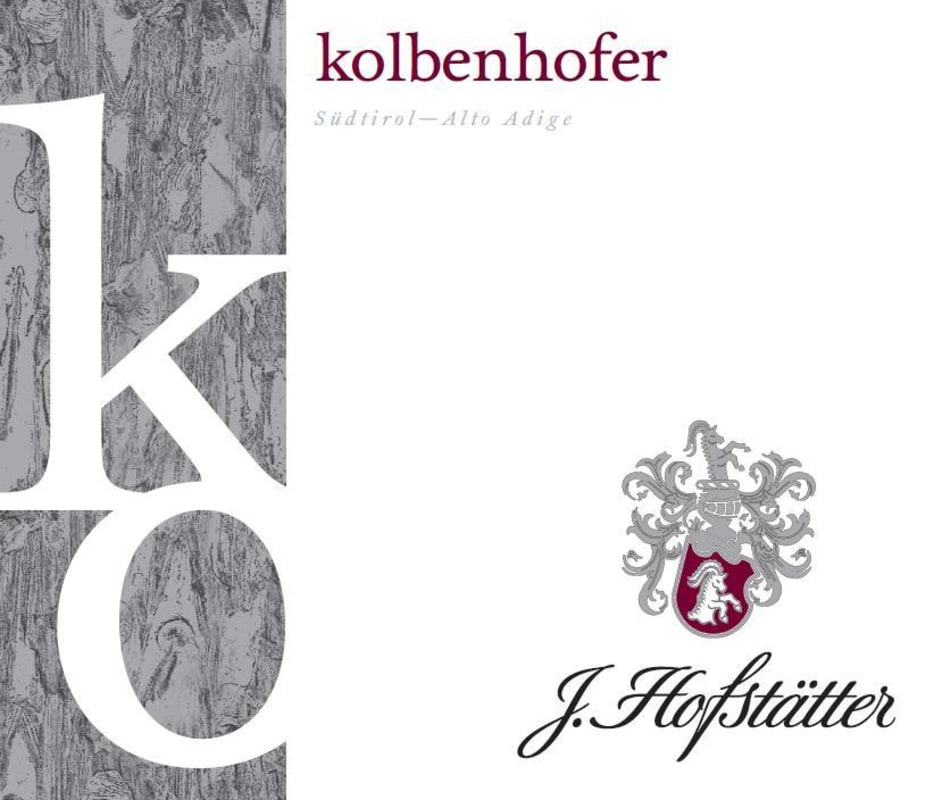 J. Hofstatter Sudtirol-Alto Adige Kolbenhof 2013 Front Label