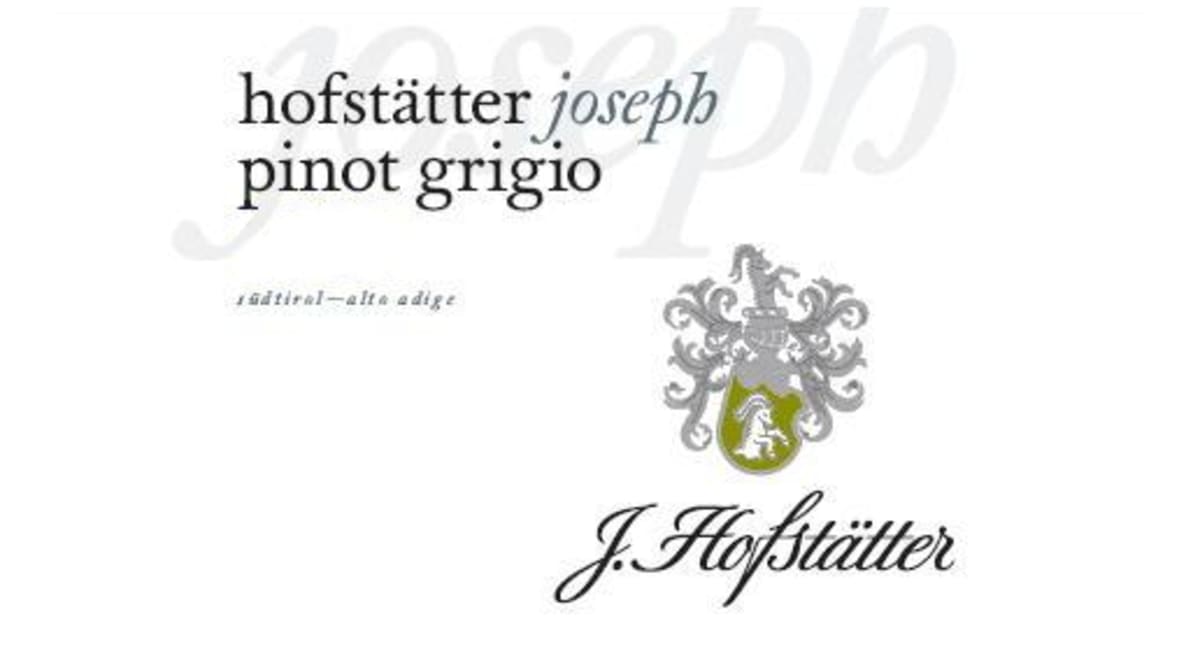 J. Hofstatter Alto Adige Joseph Pinot Grigio 2014 Front Label