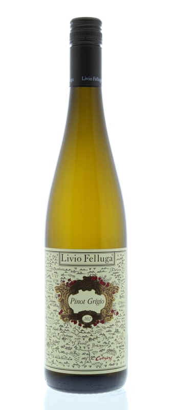 Livio Felluga Pinot Grigio 2012 Front Bottle Shot