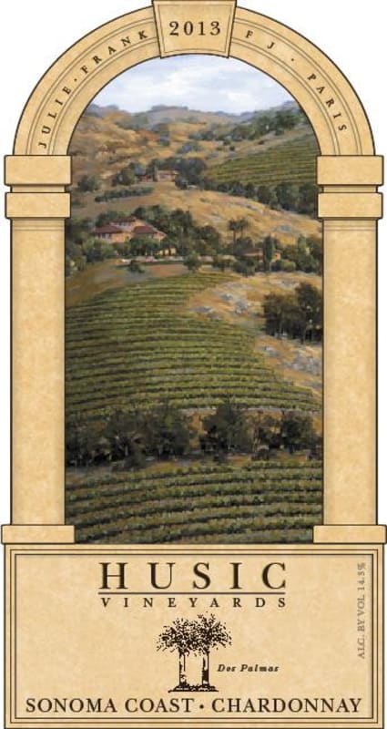 Husic Vineyards Chardonnay 2013 Front Label