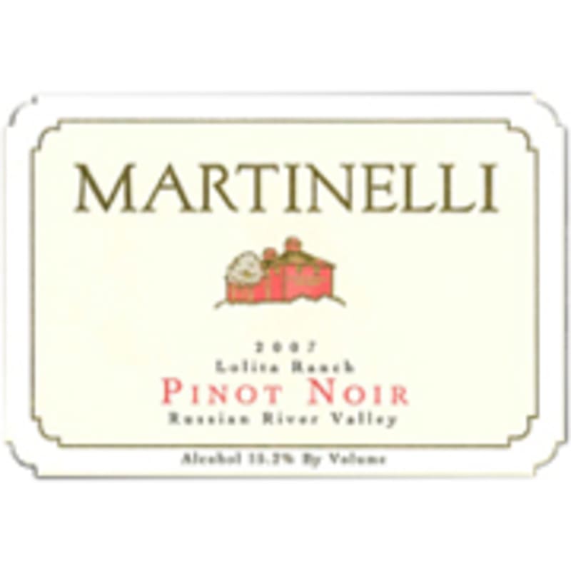 Martinelli Lolita Ranch Pinot Noir 2007 Front Label