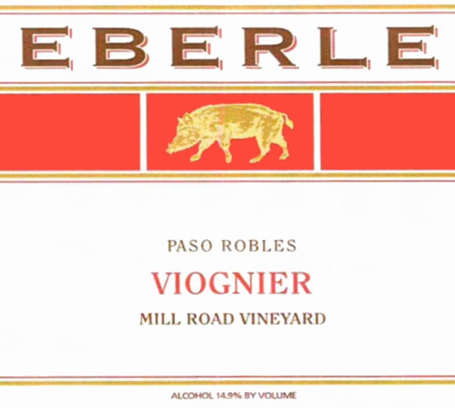 Eberle Mill Road Vineyard Viognier 2010 Front Label
