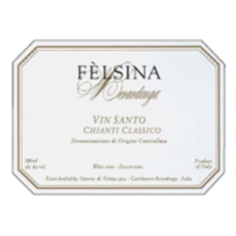 Felsina Vin Santo (500ML half bottle, bin soiled labels) 1993 Front Label
