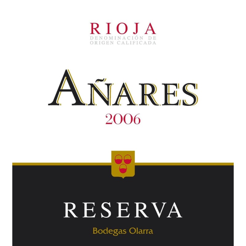 Bodegas Olarra Anares Reserva 2006 Front Label