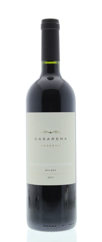 Casarena Reservado Malbec 2011 Front Bottle Shot