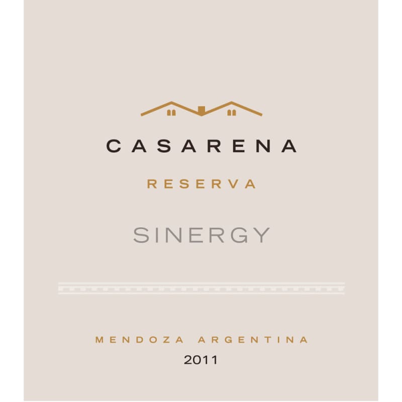 Casarena Reserva Sinergy 2011 Front Label