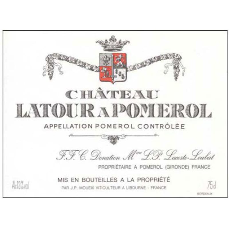 Chateau Latour A Pomerol 1995 Front Label