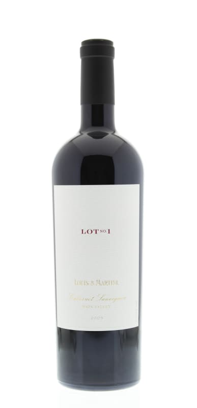 Louis Martini Lot 1 Cabernet Sauvignon 2009 Front Bottle Shot