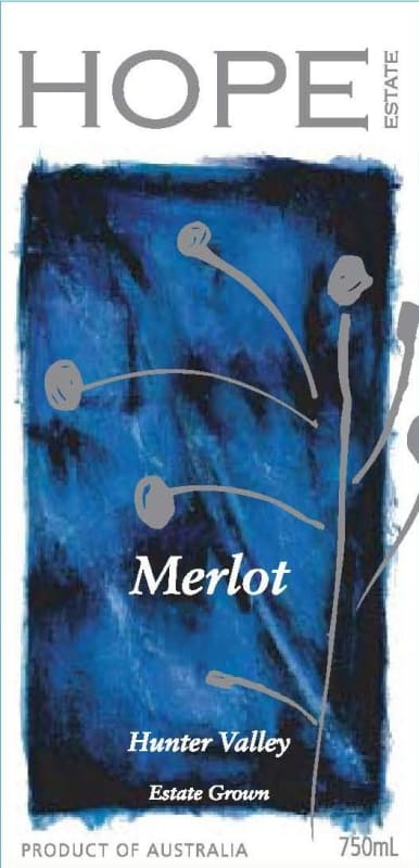 Hope Estate Merlot 2007 Front Label