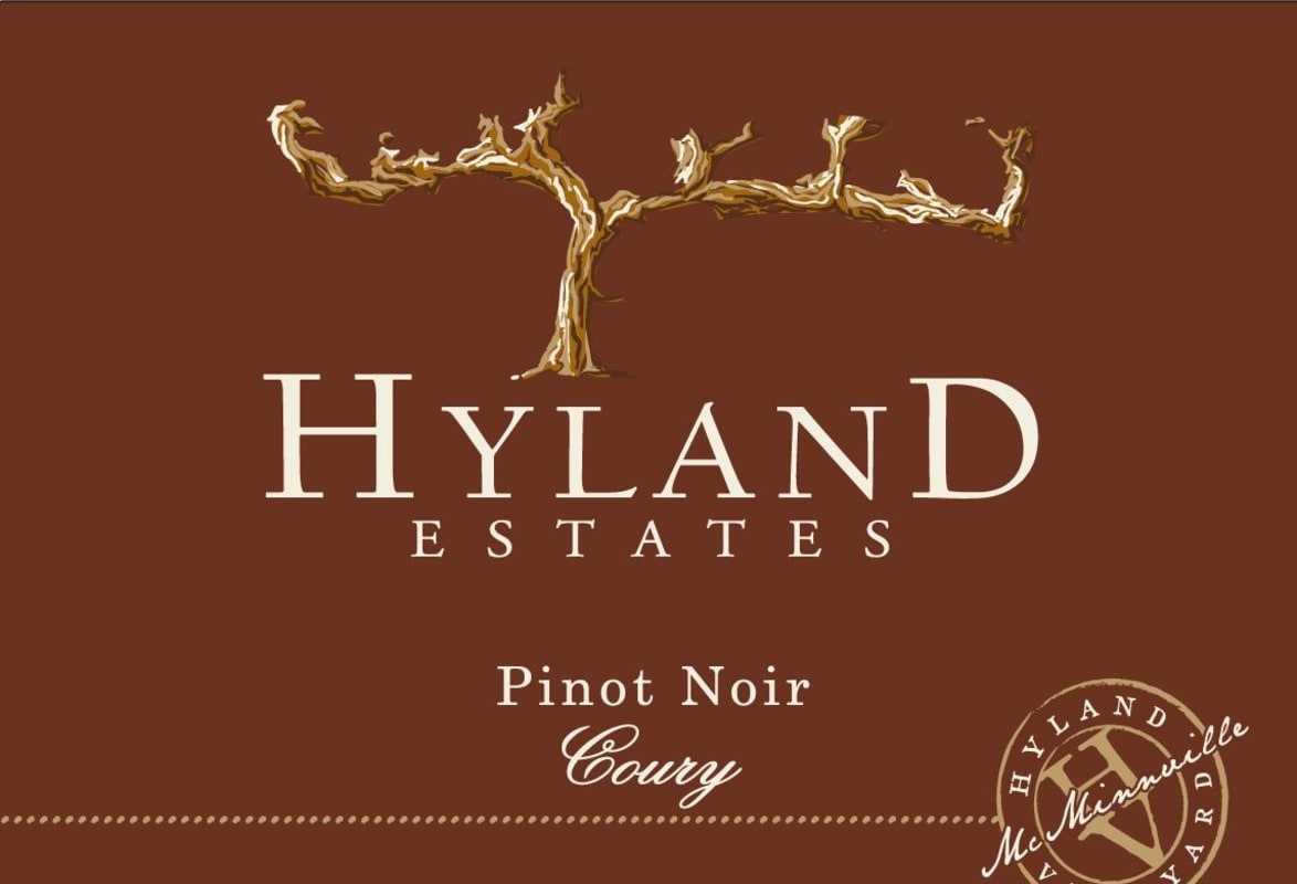 Hyland Estates Coury Pinot Noir 2014 Front Label