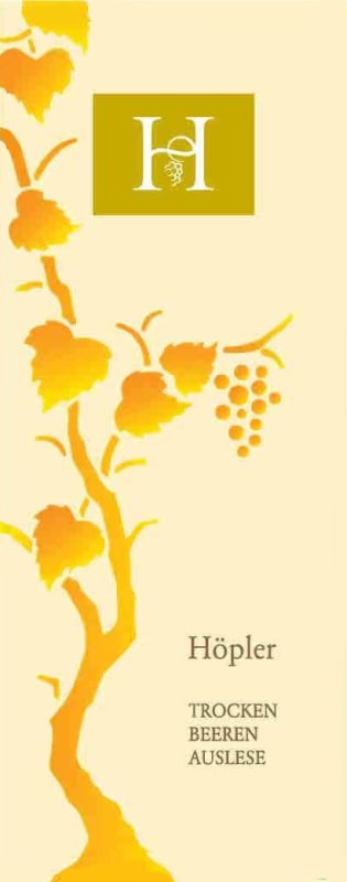 Hopler Trockenbeerenauslese 2013 Front Label