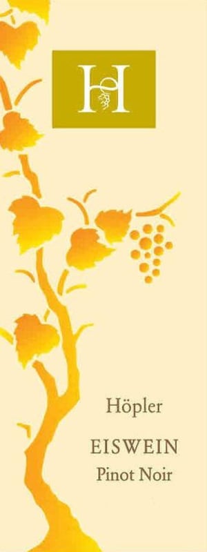 Hopler Eiswein Pinot Noir 2010 Front Label