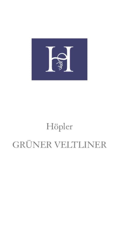 Hopler Gruner Veltliner 2011 Front Label